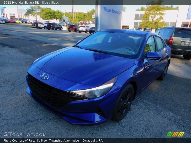 Blue / Black 2022 Hyundai Elantra SEL