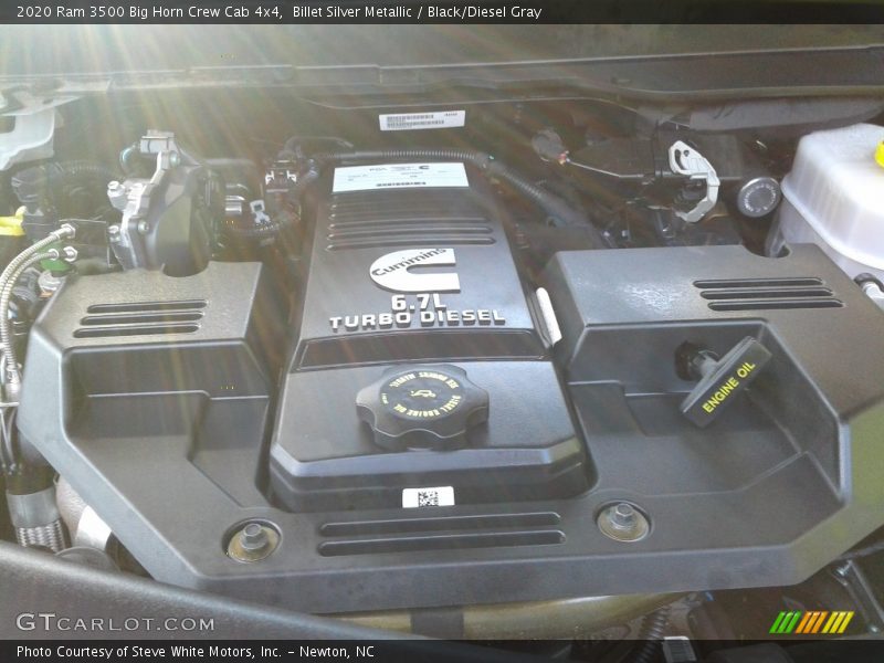 Billet Silver Metallic / Black/Diesel Gray 2020 Ram 3500 Big Horn Crew Cab 4x4