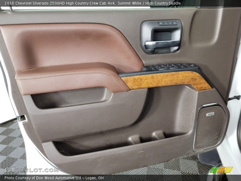 Door Panel of 2016 Silverado 2500HD High Country Crew Cab 4x4