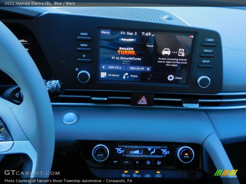 Blue / Black 2022 Hyundai Elantra SEL