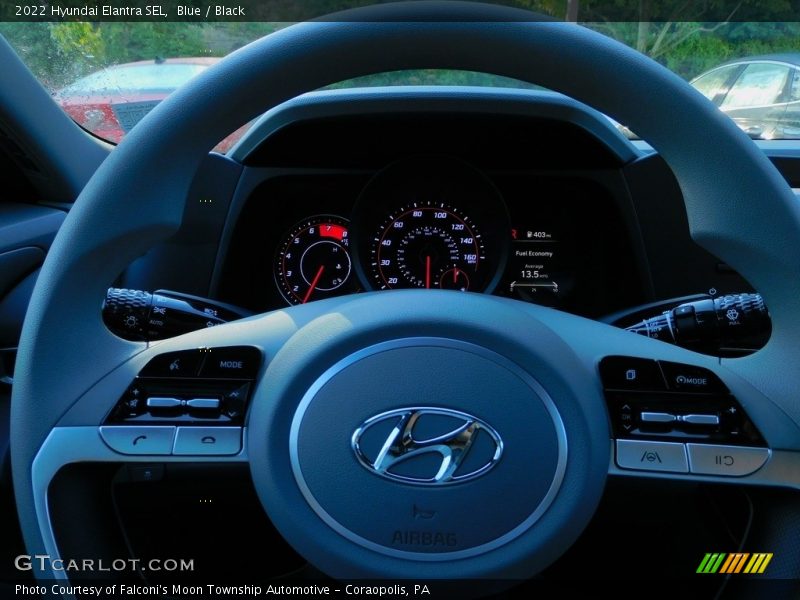 Blue / Black 2022 Hyundai Elantra SEL