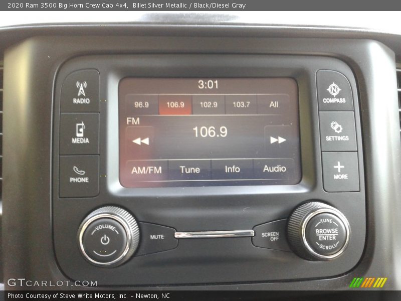 Billet Silver Metallic / Black/Diesel Gray 2020 Ram 3500 Big Horn Crew Cab 4x4