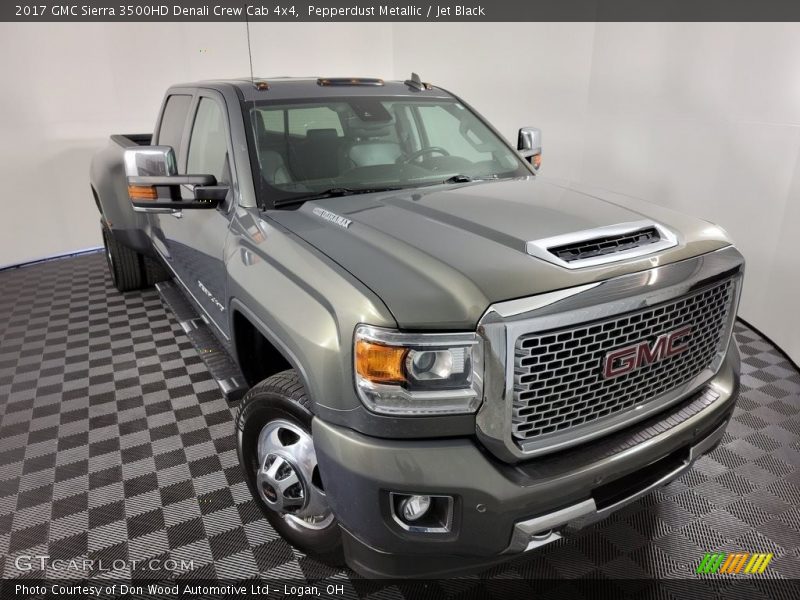 Pepperdust Metallic / Jet Black 2017 GMC Sierra 3500HD Denali Crew Cab 4x4