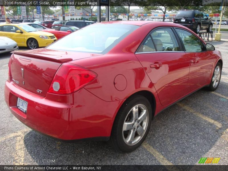 Crimson Red / Light Taupe 2006 Pontiac G6 GT Sedan