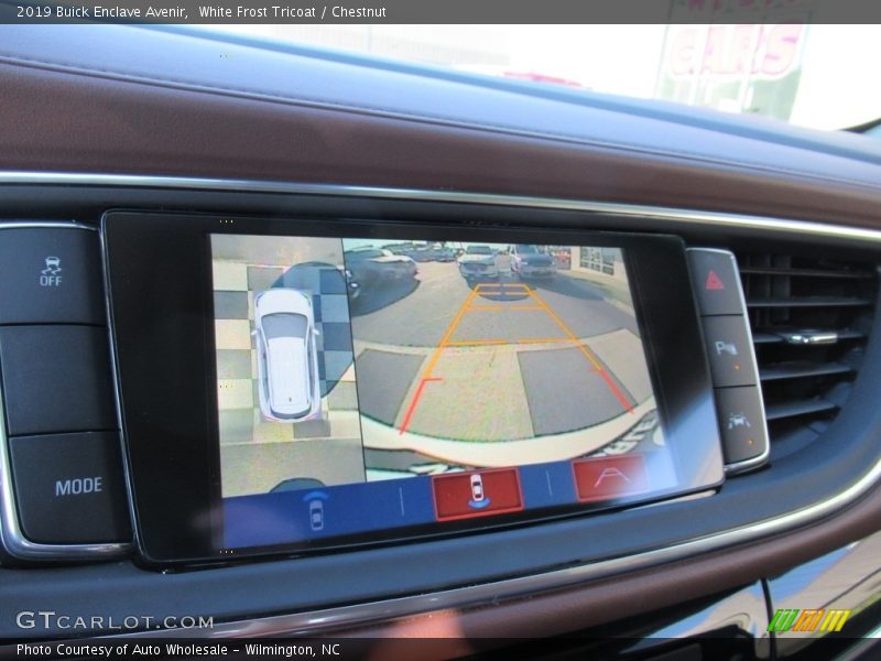 White Frost Tricoat / Chestnut 2019 Buick Enclave Avenir