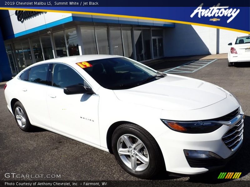 Summit White / Jet Black 2019 Chevrolet Malibu LS