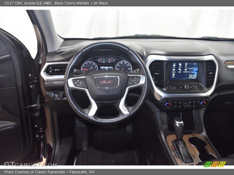 Black Cherry Metallic / Jet Black 2017 GMC Acadia SLE AWD