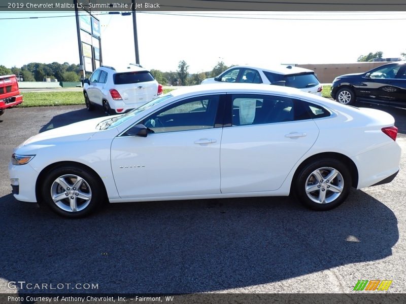 Summit White / Jet Black 2019 Chevrolet Malibu LS