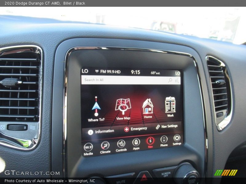 Billet / Black 2020 Dodge Durango GT AWD