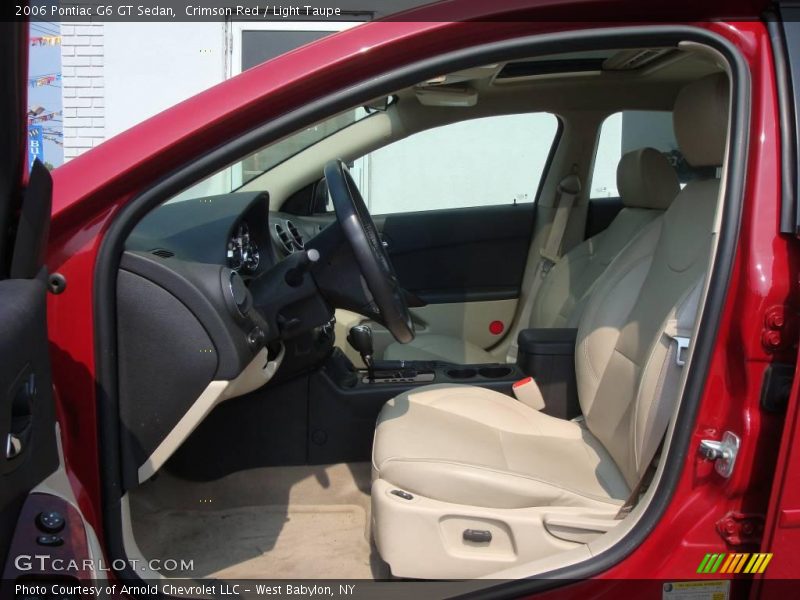 Crimson Red / Light Taupe 2006 Pontiac G6 GT Sedan