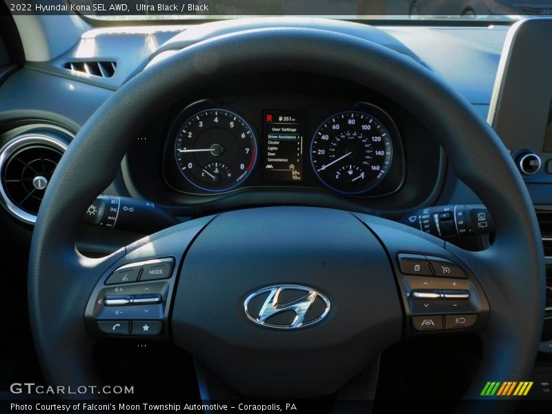 Ultra Black / Black 2022 Hyundai Kona SEL AWD