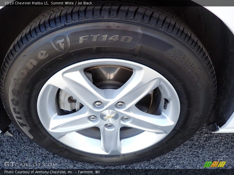 Summit White / Jet Black 2019 Chevrolet Malibu LS