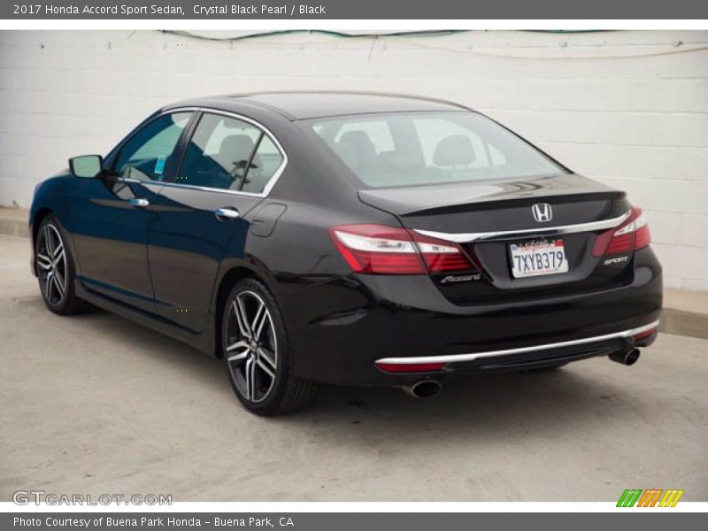 Crystal Black Pearl / Black 2017 Honda Accord Sport Sedan