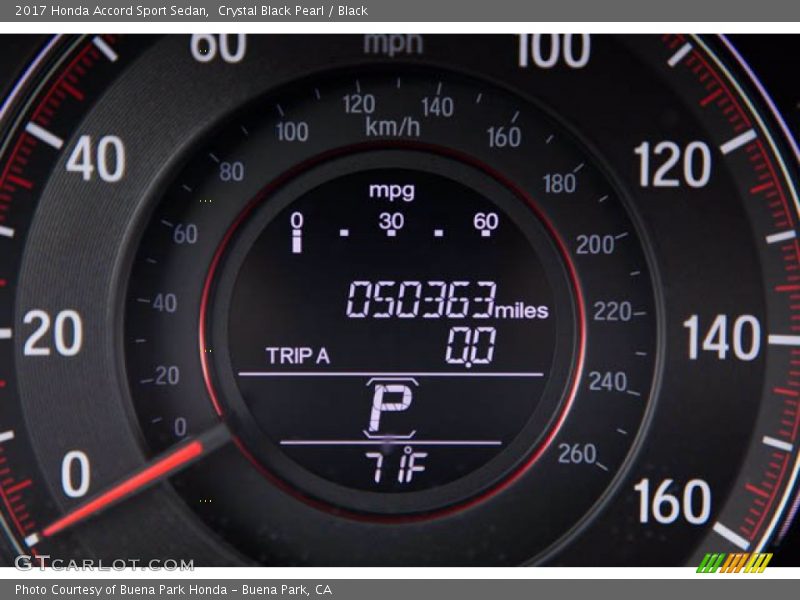 Crystal Black Pearl / Black 2017 Honda Accord Sport Sedan