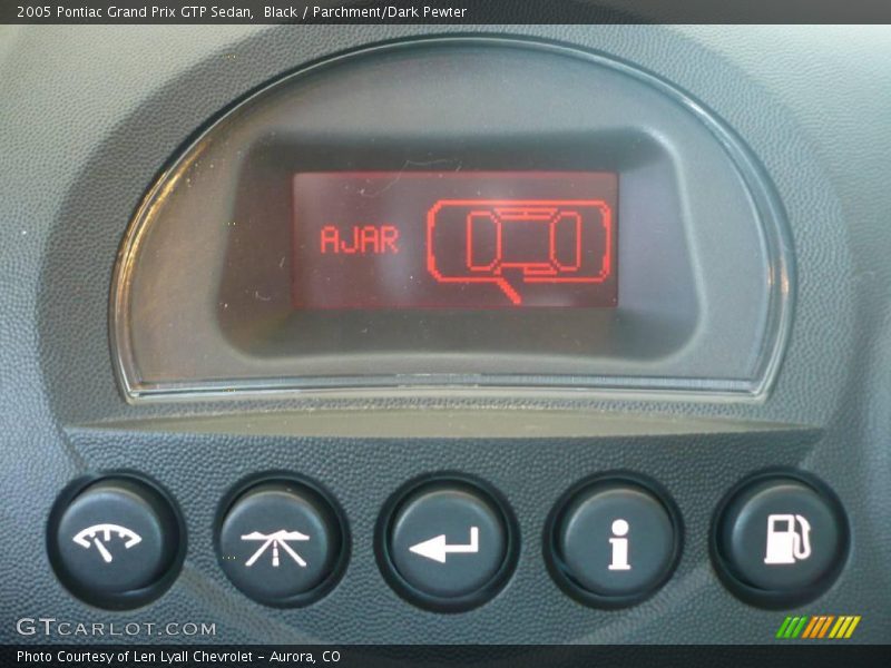 Black / Parchment/Dark Pewter 2005 Pontiac Grand Prix GTP Sedan