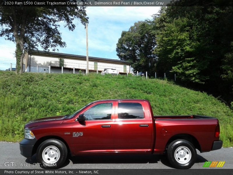 Delmonico Red Pearl / Black/Diesel Gray 2020 Ram 1500 Classic Tradesman Crew Cab 4x4
