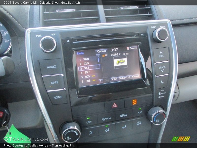 Celestial Silver Metallic / Ash 2015 Toyota Camry LE