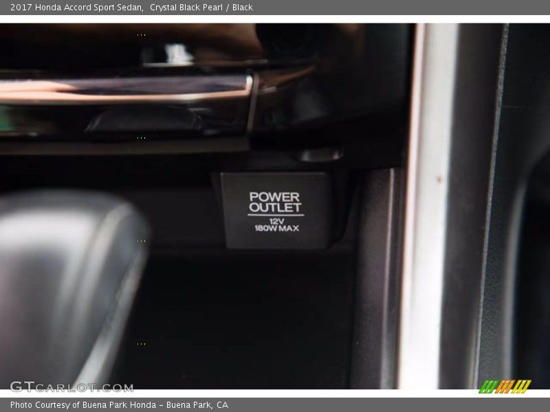 Crystal Black Pearl / Black 2017 Honda Accord Sport Sedan