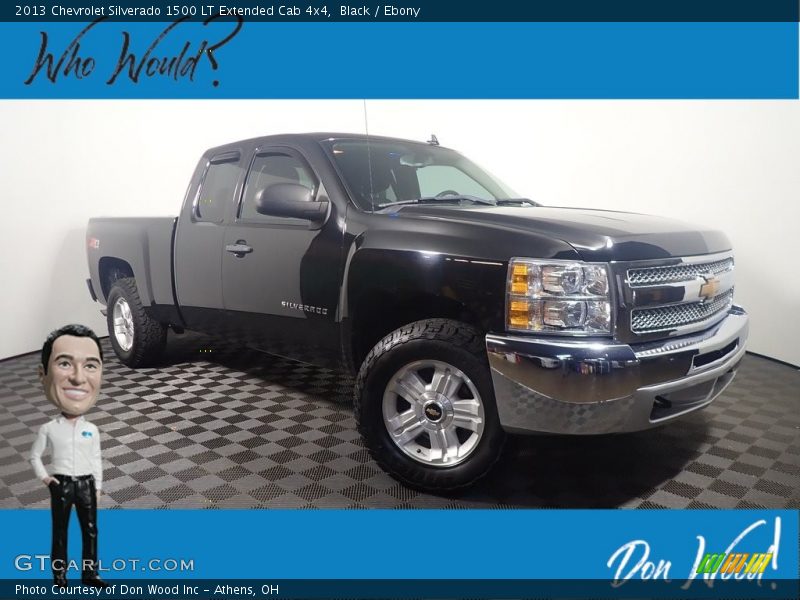 Black / Ebony 2013 Chevrolet Silverado 1500 LT Extended Cab 4x4