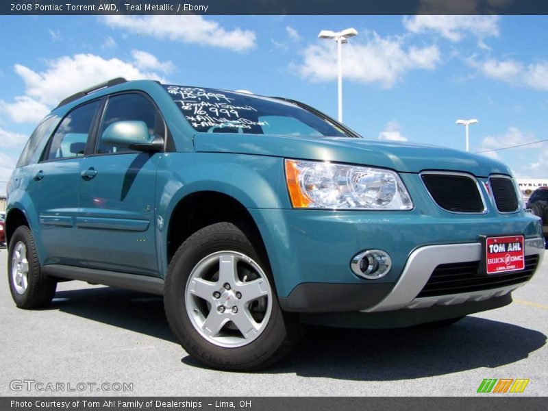 Teal Metallic / Ebony 2008 Pontiac Torrent AWD