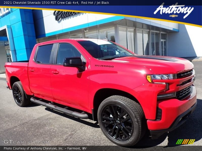 Red Hot / Jet Black 2021 Chevrolet Silverado 1500 RST Crew Cab 4x4