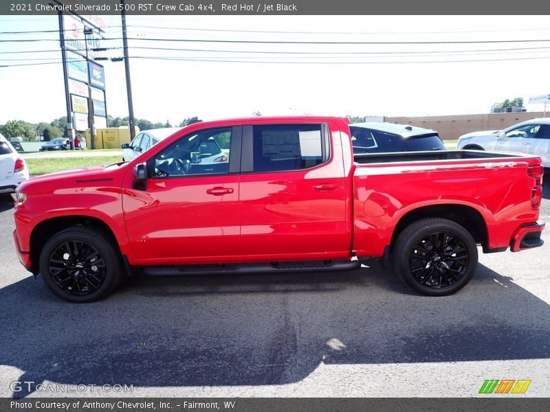 Red Hot / Jet Black 2021 Chevrolet Silverado 1500 RST Crew Cab 4x4