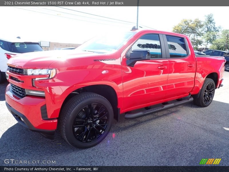 Red Hot / Jet Black 2021 Chevrolet Silverado 1500 RST Crew Cab 4x4