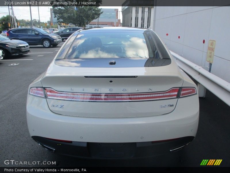 Platinum Dune / Hazelnut 2016 Lincoln MKZ 2.0 AWD