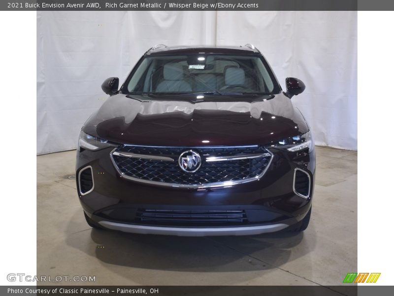 Rich Garnet Metallic / Whisper Beige w/Ebony Accents 2021 Buick Envision Avenir AWD