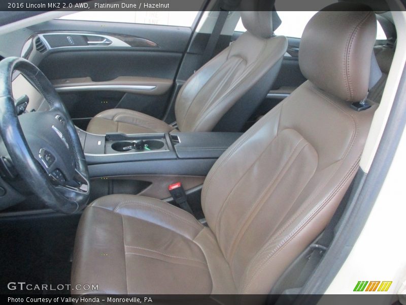 Front Seat of 2016 MKZ 2.0 AWD