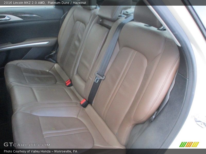 Rear Seat of 2016 MKZ 2.0 AWD