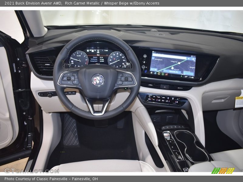 Rich Garnet Metallic / Whisper Beige w/Ebony Accents 2021 Buick Envision Avenir AWD