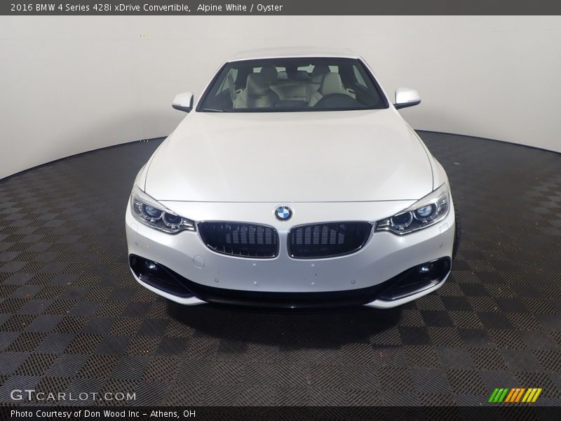 Alpine White / Oyster 2016 BMW 4 Series 428i xDrive Convertible