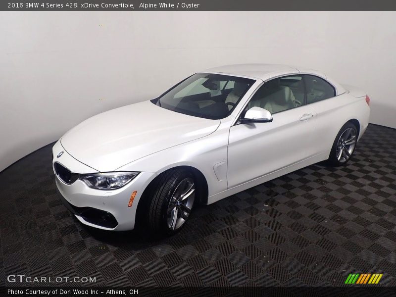Alpine White / Oyster 2016 BMW 4 Series 428i xDrive Convertible