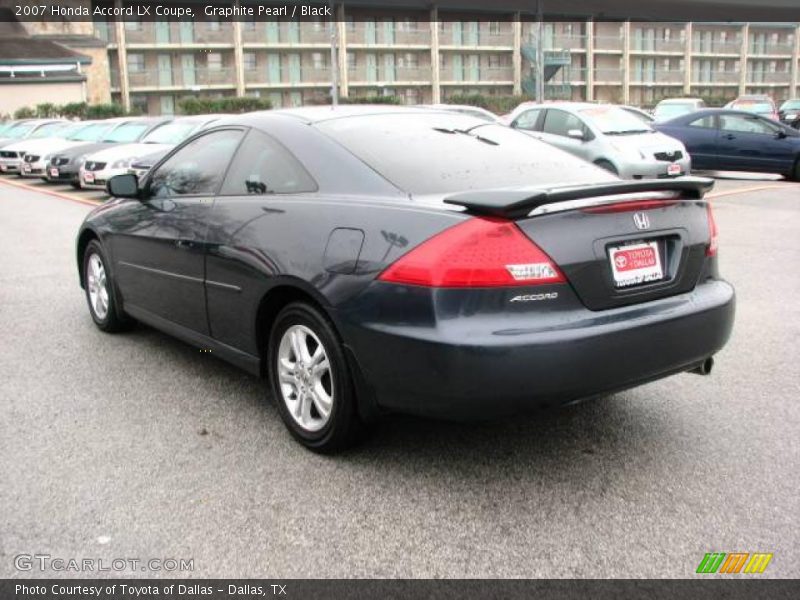 Graphite Pearl / Black 2007 Honda Accord LX Coupe