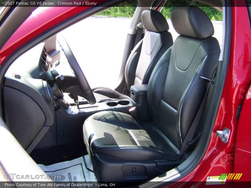 Crimson Red / Ebony 2007 Pontiac G6 V6 Sedan