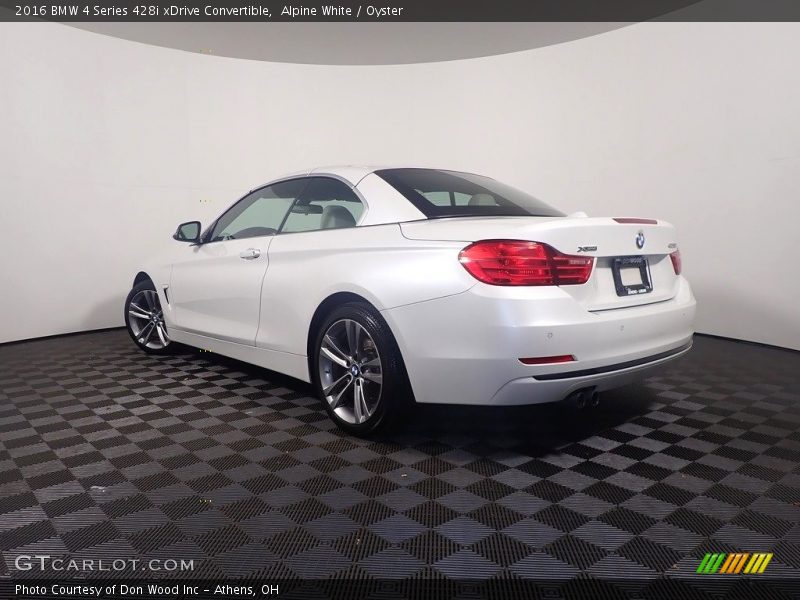 Alpine White / Oyster 2016 BMW 4 Series 428i xDrive Convertible