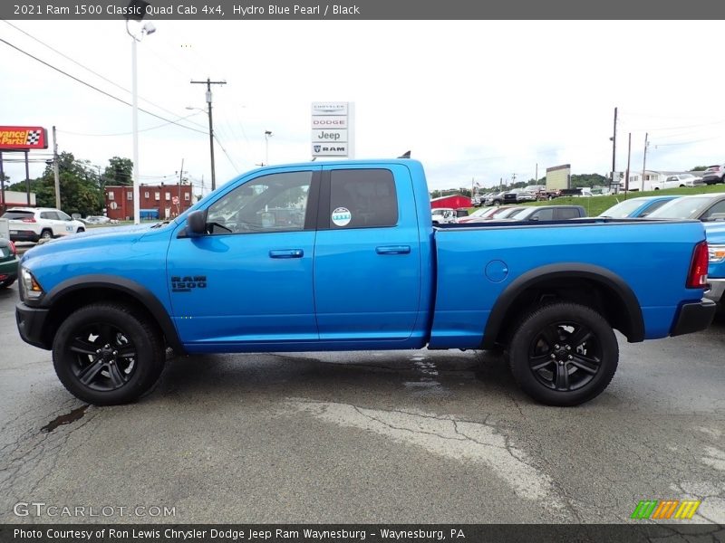 Hydro Blue Pearl / Black 2021 Ram 1500 Classic Quad Cab 4x4