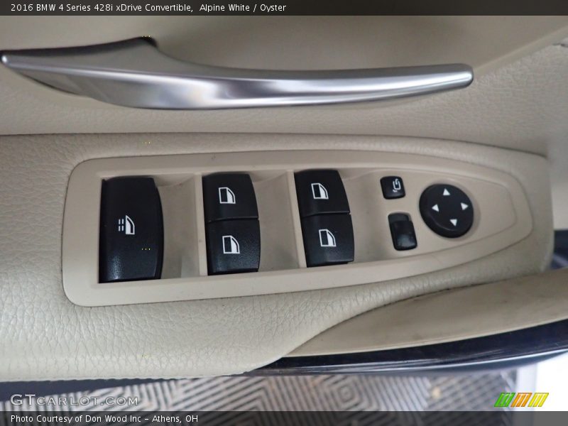 Alpine White / Oyster 2016 BMW 4 Series 428i xDrive Convertible