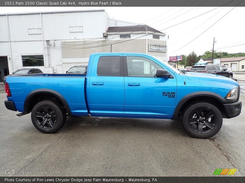 Hydro Blue Pearl / Black 2021 Ram 1500 Classic Quad Cab 4x4