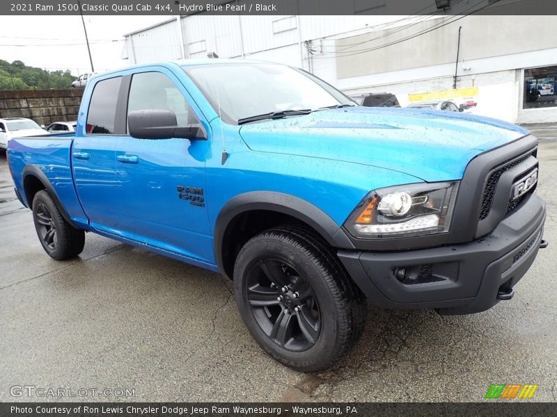 Hydro Blue Pearl / Black 2021 Ram 1500 Classic Quad Cab 4x4