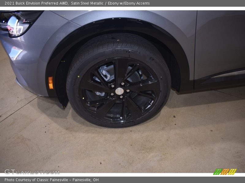 Satin Steel Metallic / Ebony w/Ebony Accents 2021 Buick Envision Preferred AWD