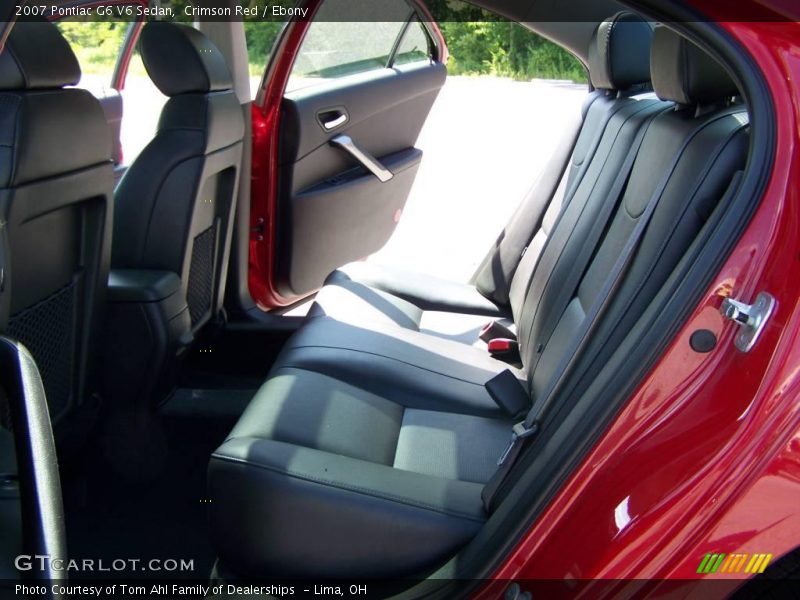 Crimson Red / Ebony 2007 Pontiac G6 V6 Sedan