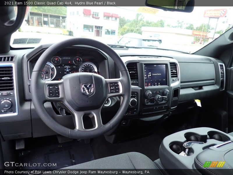 Hydro Blue Pearl / Black 2021 Ram 1500 Classic Quad Cab 4x4