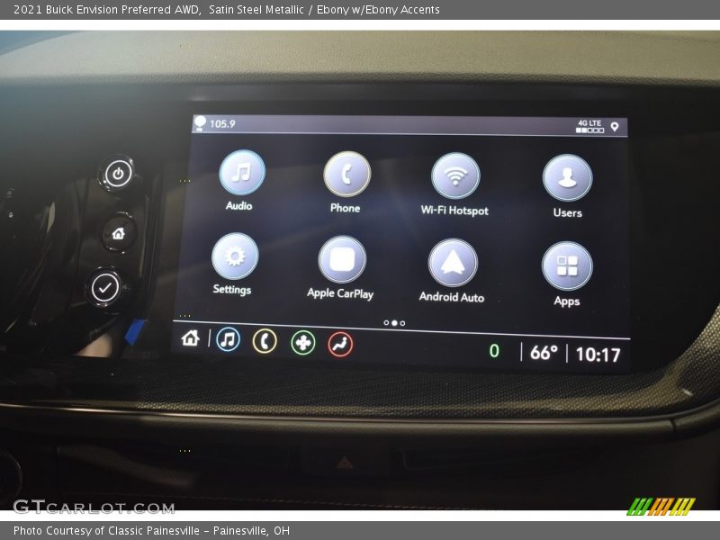 Satin Steel Metallic / Ebony w/Ebony Accents 2021 Buick Envision Preferred AWD