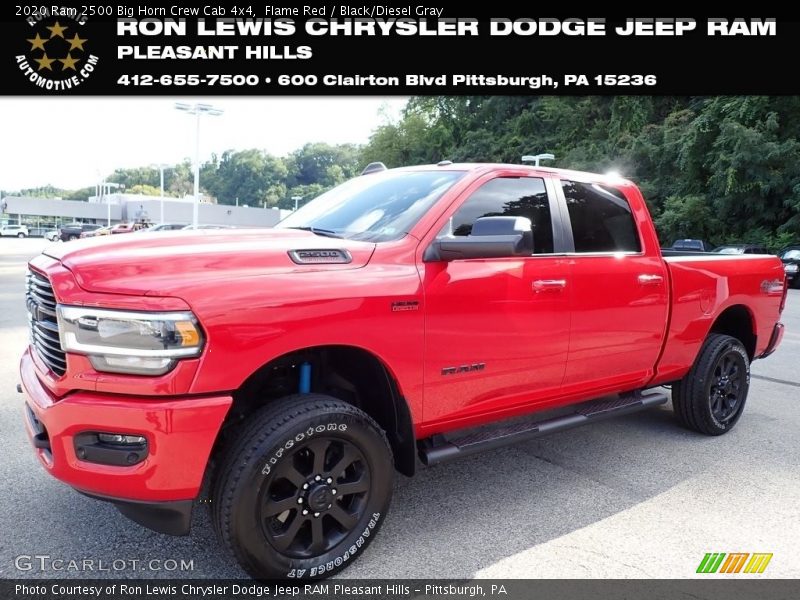 Flame Red / Black/Diesel Gray 2020 Ram 2500 Big Horn Crew Cab 4x4