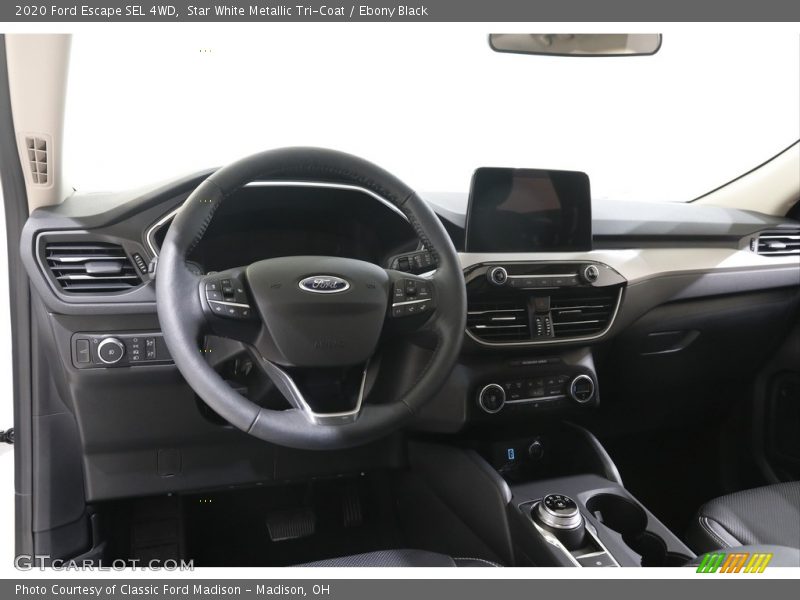 Star White Metallic Tri-Coat / Ebony Black 2020 Ford Escape SEL 4WD