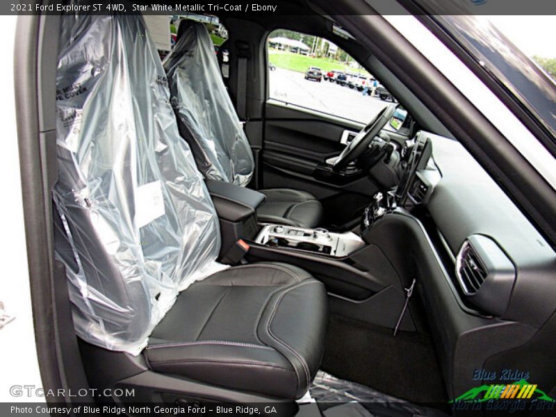 Star White Metallic Tri-Coat / Ebony 2021 Ford Explorer ST 4WD