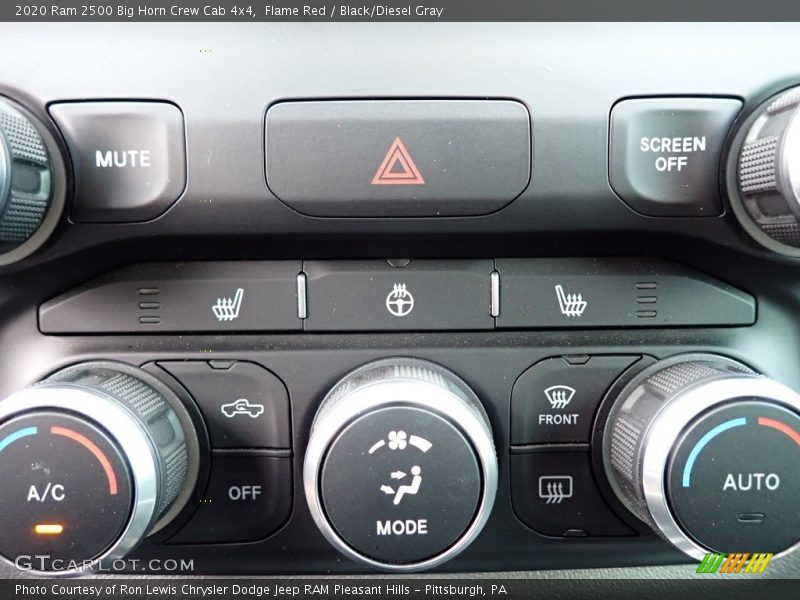 Controls of 2020 2500 Big Horn Crew Cab 4x4