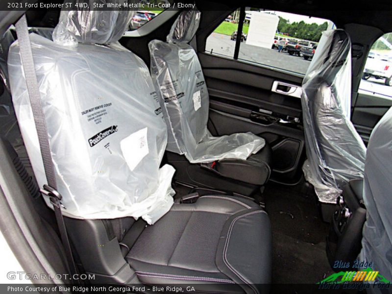 Star White Metallic Tri-Coat / Ebony 2021 Ford Explorer ST 4WD